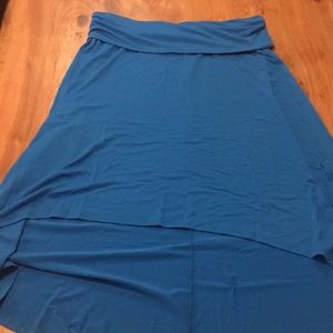 Mossimo Supply Co. Skirts - Mossimo blue fold over high-low skirt Mossimo Supply Co. Skirts - Mossimo blue fold over high-low skirt